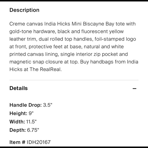 India Hicks - Small Biscayne Bay Bag - New! - Picture 5 of 5